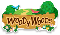 Woody Woods logo for Mario Party Superstars