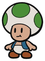 An unused Green Toad, resembling how Green Toads appear in Paper Mario: The Thousand-Year Door.