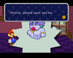Flurrie first joins Mario at her home.