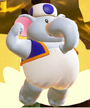 A screen shot of Elephant Blue Toad from the Super Mario Bros. Wonder Direct