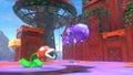 A Poison Piranha Plant surrounded by poison puddles in Super Mario Odyssey