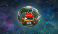 Dribble's taxi returning to Earth
