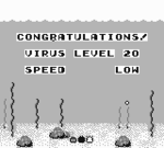 Dr. Mario (GB) cutscene - Virus Level 20, Low speed