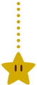Ornament resembling a Super Star or Power Star
