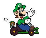 Official LINE sticker for Mario Kart 8.