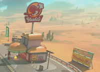 Yoshi's in Mario Kart NS2, both building and sign