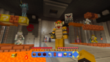 Bowser, Bowser Jr., two Dry Bones, and Princess Peach in Bowser's Castle