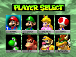 The image for "Selection Screens" from Mario Kart 64 on Nintendo Music.