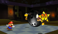 Mario using the Bowling Ball