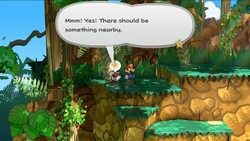 Ms. Mowz searching in Paper Mario: The Thousand-Year Door (Nintendo Switch)