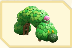 Menu icon of the Candy Bloom (Wiggler Topiary) decoration in Super Mario Bros. Wonder – Nintendo Switch 2 Edition + Meetup in Bellabel Park.
