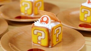 The ? Block dessert from Kinopio's Cafe