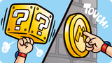 "Punch blocks! Collect Coins!"