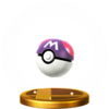 A trophy of a Master Ball, in Super Smash Bros. for Wii U.