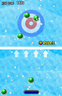 The mini-game Shuffle Shell seen in Super Mario 64 DS