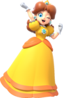 Artwork of Princess Daisy in Super Mario Party.