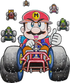 Super Mario Kart pilots Super Mario Kart 1, cover