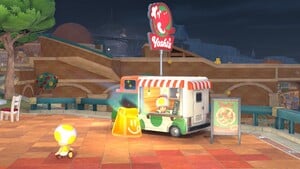 A Yoshi's location in Mario Kart World