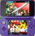 A stylized version of the box art used as a Nintendo 3DS theme