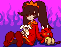 Ashley's Game Over screen in WarioWare: Touched!