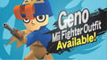 A Mii Gunner wearing the Geno Hat and Geno Outfit