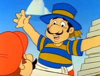 The gondolier in The Adventures of Super Mario Bros. 3