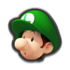 Baby Luigi's head icon in Mario Kart 8