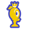 A sticker from Mario Kart World