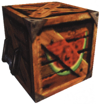 A Melon Crate, from Donkey Kong 64.