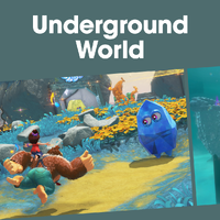 Cover image for the Underground World playlist from Donkey Kong Bananza on Nintendo Music