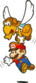 Parakarry helping Mario over a dangerous area