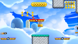 Perilous Coin Dodge in New Super Mario Bros. U