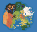 The full path of the Propeller Rally positioned on the world map