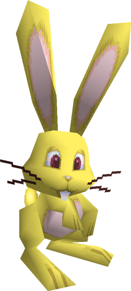 File:SM64DS Yellow Rabbit Render.png