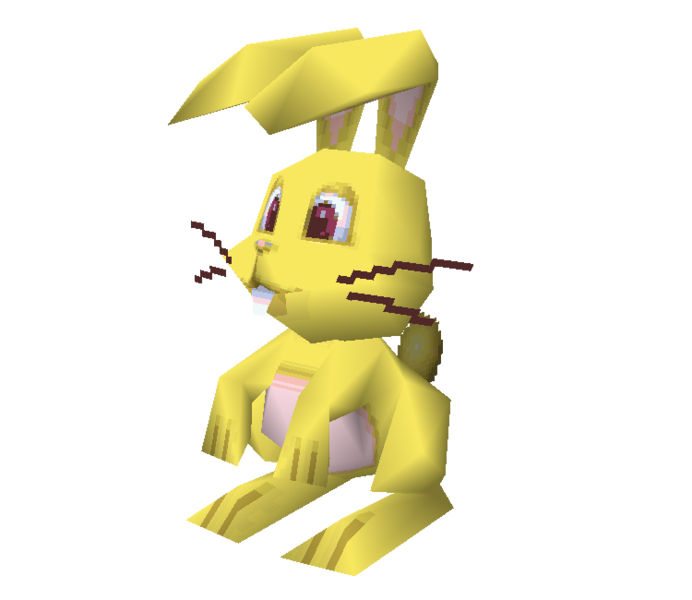 File:SM64DS Yellow Rabbit Render.png