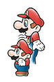 Super Mario shrinking to Small Mario