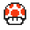 Super Mushroom icon in Super Mario Maker 2 (Super Mario Bros. 3 style)