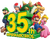 The logo for the Super Mario Bros. 35th Anniversary