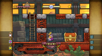 The first treasure chest in Wreck Train
