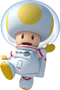 Artwork of a Yellow Toad, from Mario Kart 8.