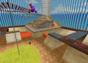 Mario on the Battle Fort