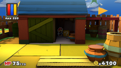 Only ? Block in Château Chanterelle of Paper Mario: Color Splash.