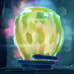 A Shokudai made of Glow Stone from Donkey Kong Bananza