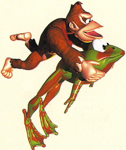File:DK and Winky DKC.png