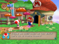 Toad talking to Mario