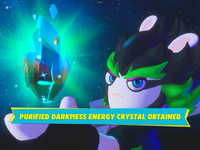 Edge obtaining a Purified Darkmess Energy Crystal