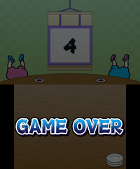 A Game Over in WarioWare Gold
