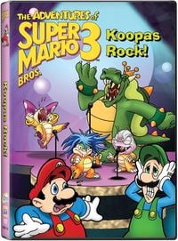 DVD cover for The Adventures of Super Mario Bros. 3 TV show.