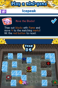 Move the Blocks! in the Nintendo DS game Mario & Sonic at the Olympic Winter Games.