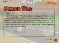 One of the Mario Kart 64 Collectible Trading Cards.